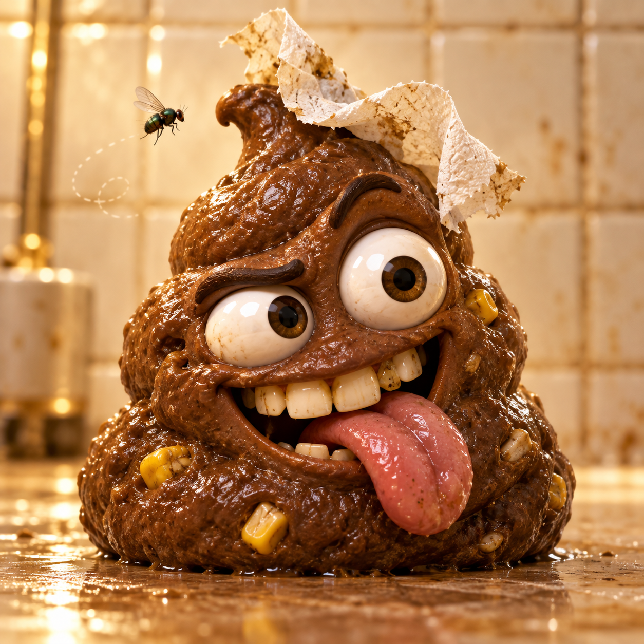 A gross Cute poop
