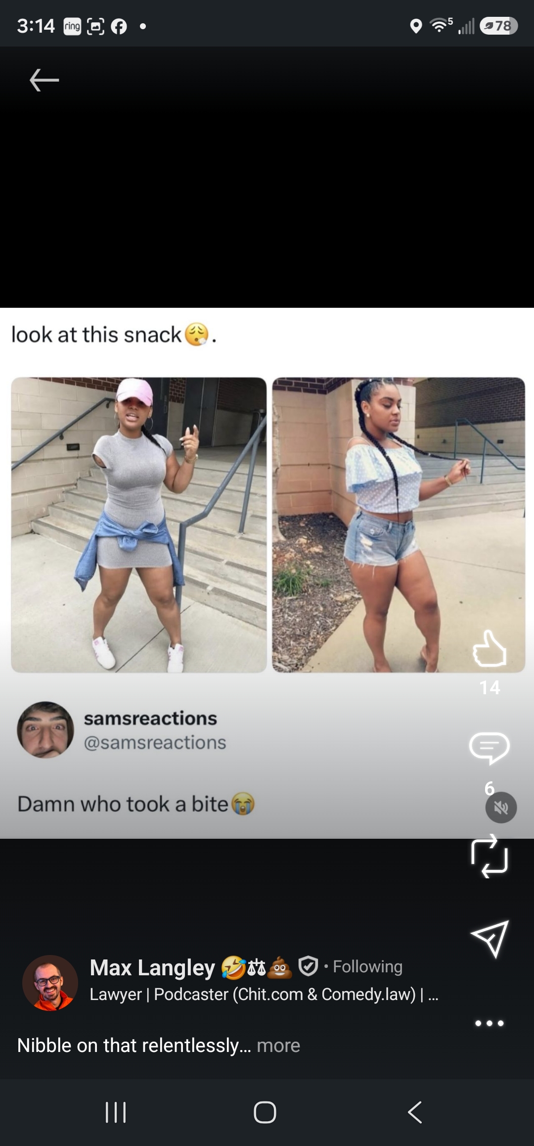 Making fun of a disabiled woman with one arm