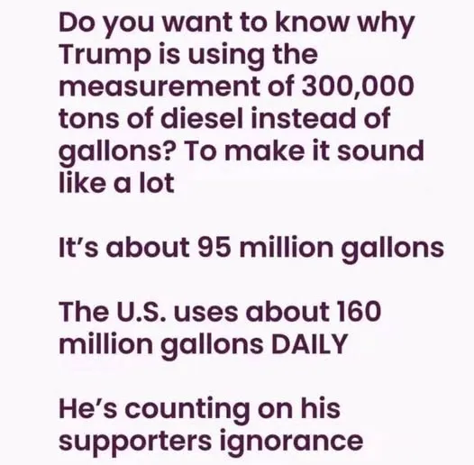 he thinks we're stupid...