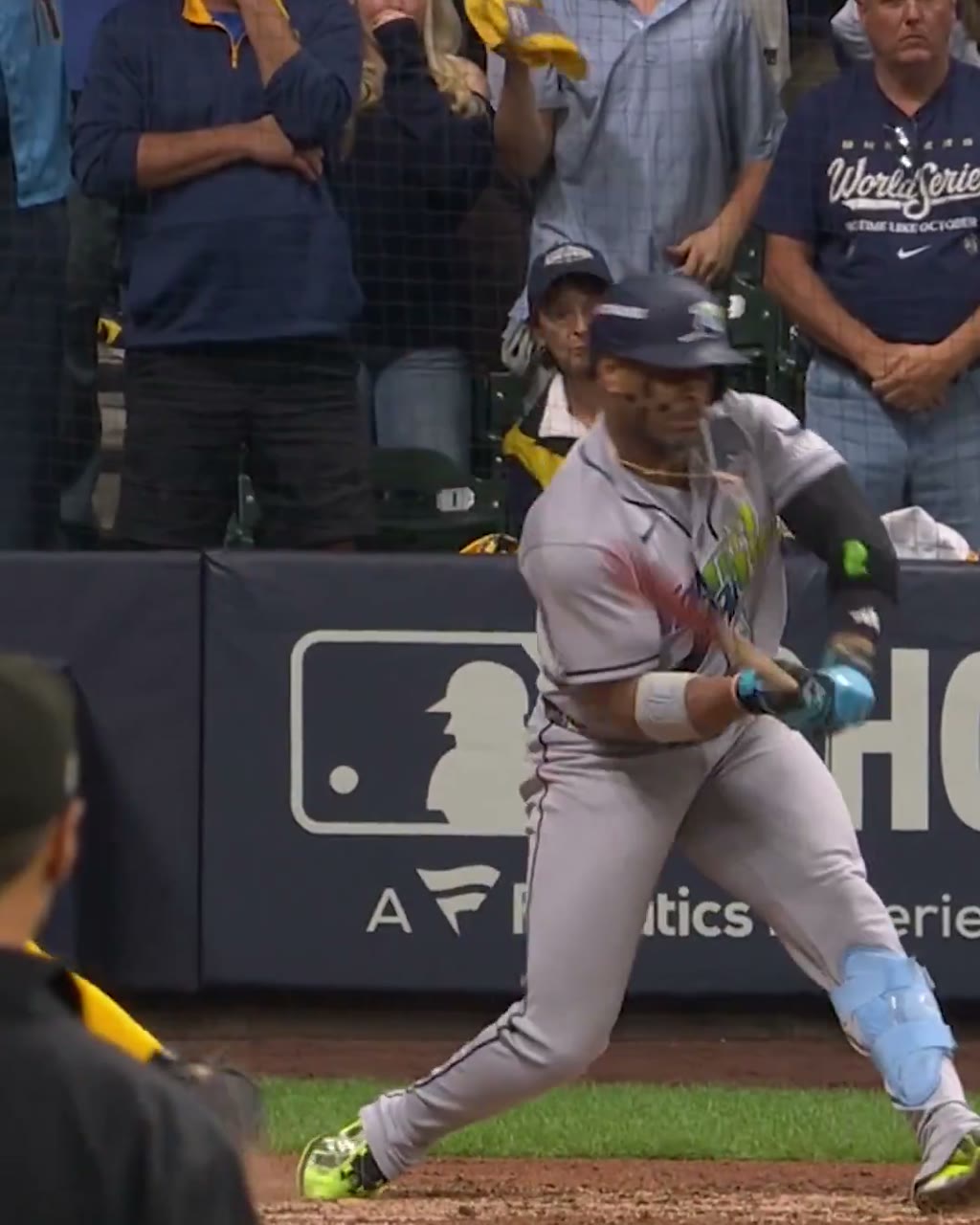 Video asks whether Yandy Diaz swung on the final out of Game 2