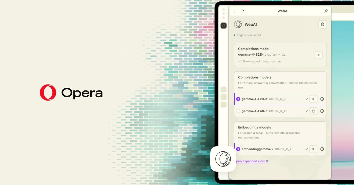 Opera One adds local AI support for Mac with Apple’s on-device model